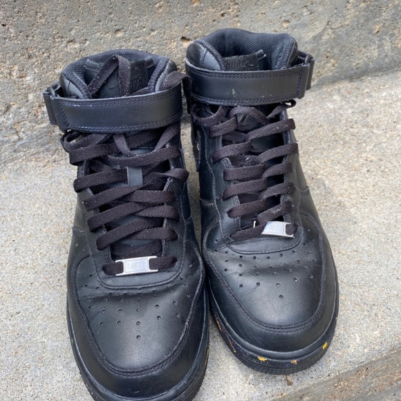 High Black custom worn Air Forces - Picture 4 of 5